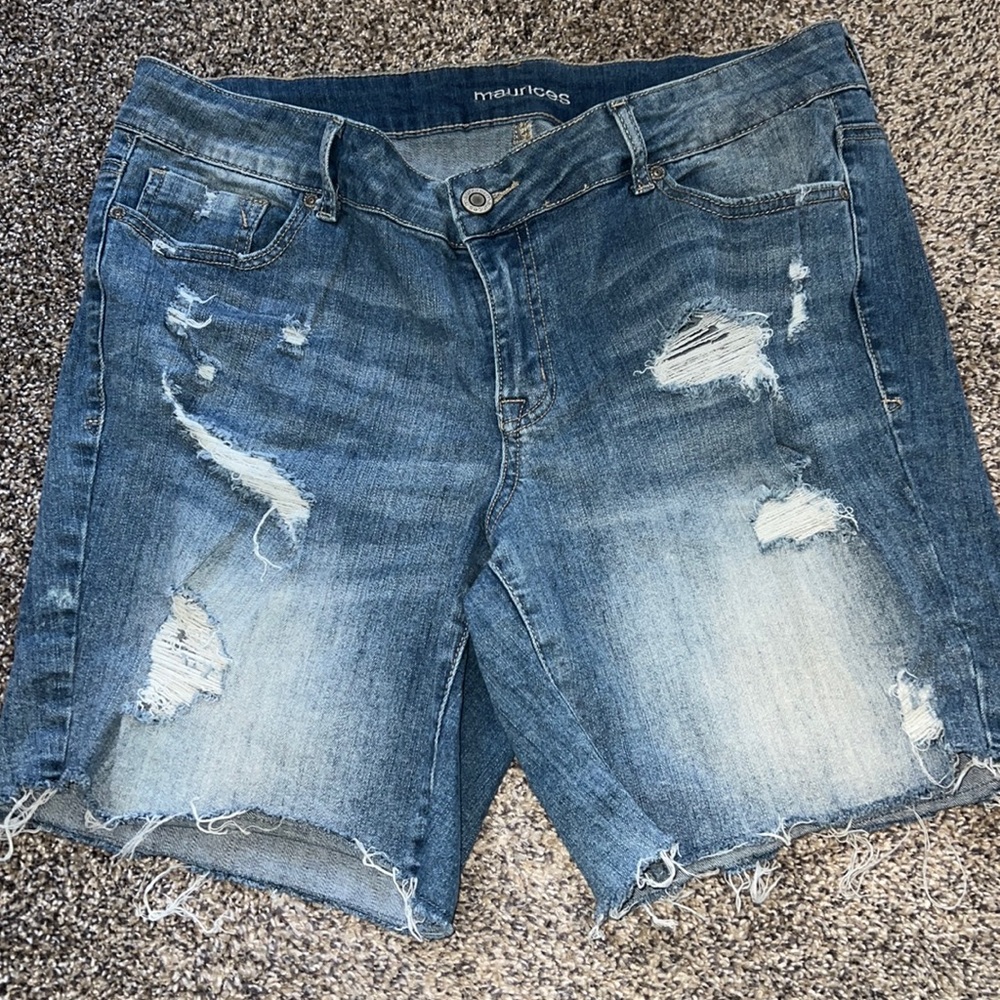 Sz 14w jean shorts